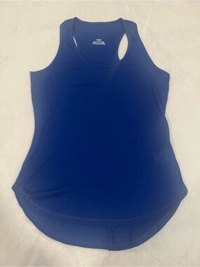 Vibrant Blue Racerback Tank Top - Size Small